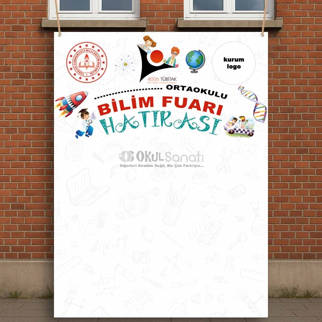 4006 TÜBİTAK Bilim Fuarı Hatırası Branda Afişi