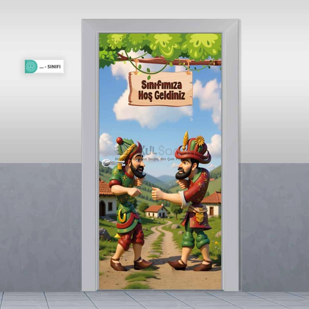 Hacivat, Karagöz İlkokul Anasınıfı Kapı Giydirme