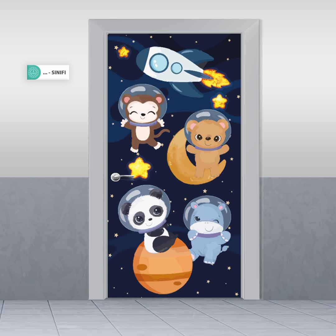 ASTRONOT HAYVANLAR İLKOKUL ANAOKULU KAPI GİYDİRME