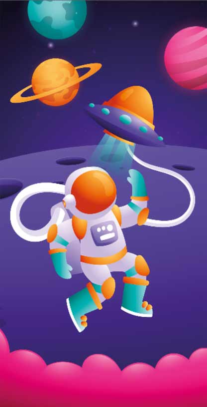 ASTRONOT ve UZAY İLKOKUL ANAOKULU KAPI GİYDİRME