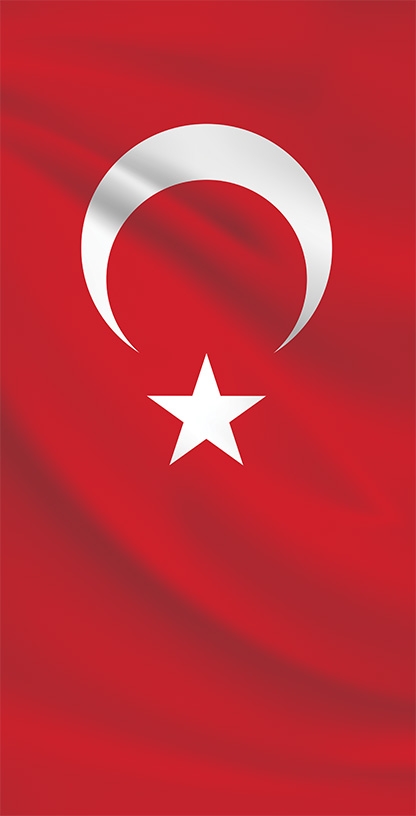 Türk Bayrağı Kapı Giydirme
