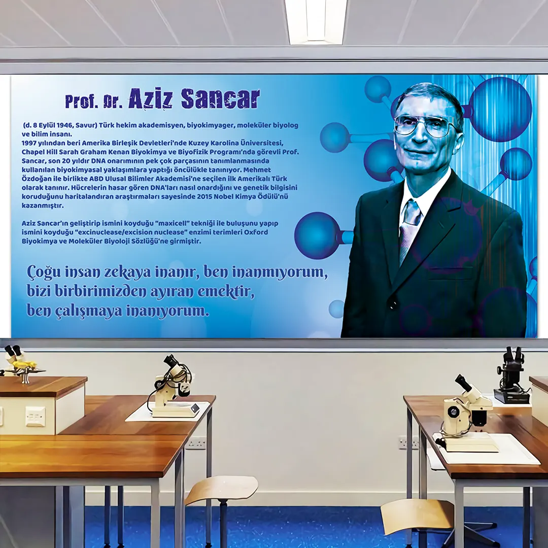 Prof. Dr. Aziz Sancar Okul Posteri