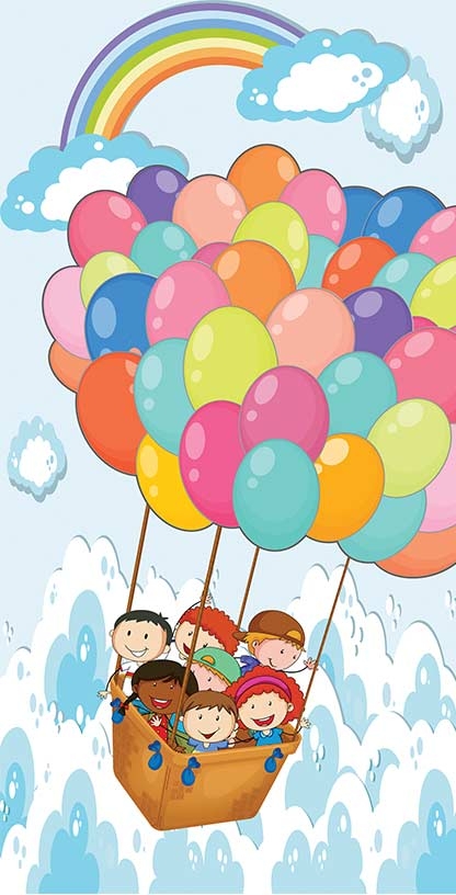 Balonlar Anaokulu Kapı Giydirme