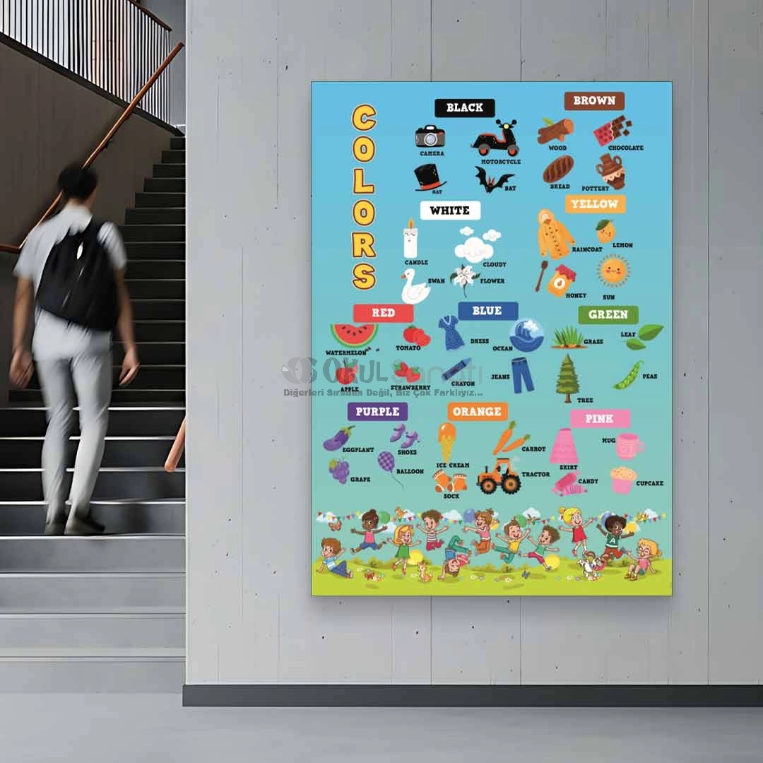 İngilizce Colors Posteri