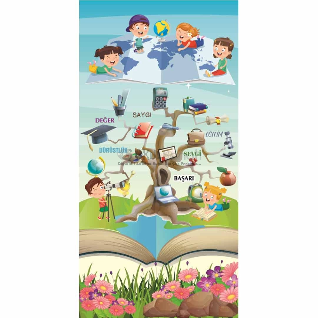 Değerler Eğitimi İlkokul Kapı Giydirme