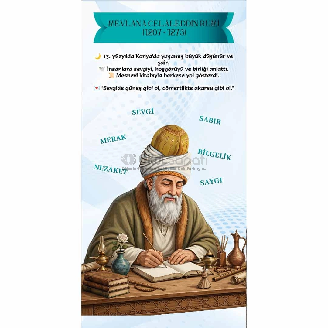 Mevlânâ Türk Büyükleri Kapı Giydirme