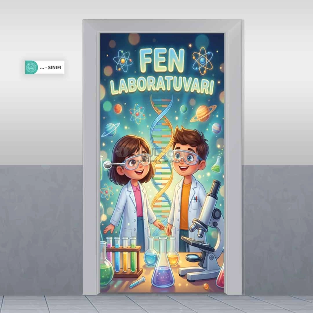 Fen Laboratuvarı Okul Kapı Giydirme