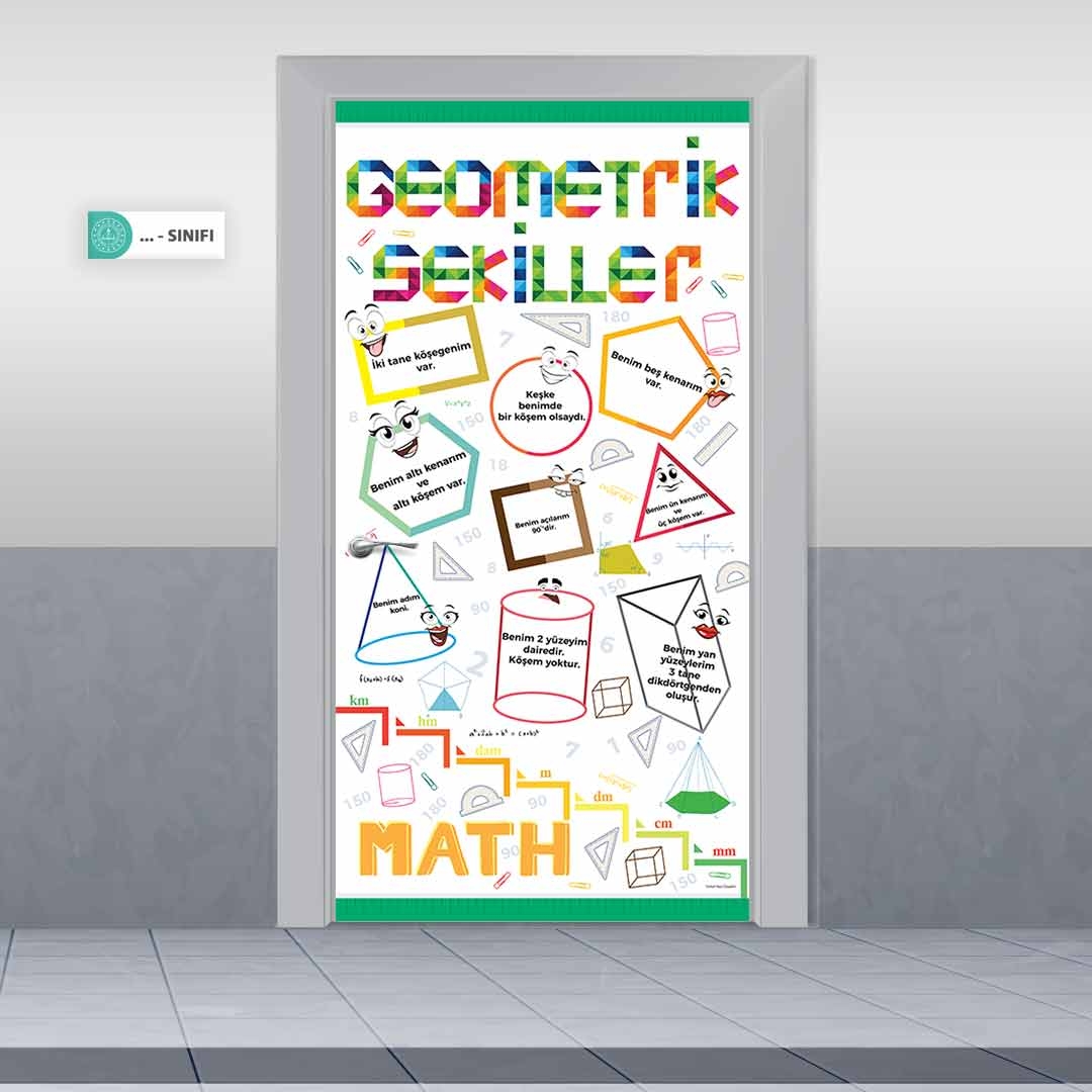 Geometrik Şekiller Kapı Giydirme