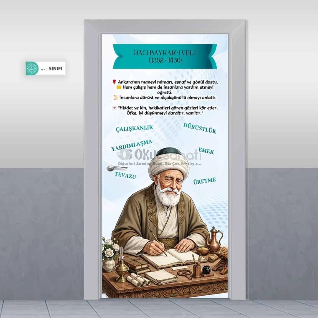 Hacı Bayram-ı Velî Türk Büyükleri Kapı Giydirme