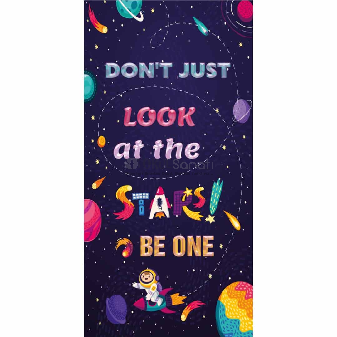 İngilizce You Are the Sky Stars Okul Kapı Giydirme