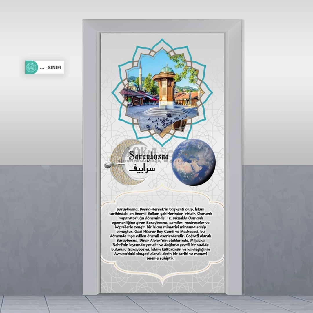 İslam Şehirleri Saraybosna İmam Hatip Kapı Giydirme