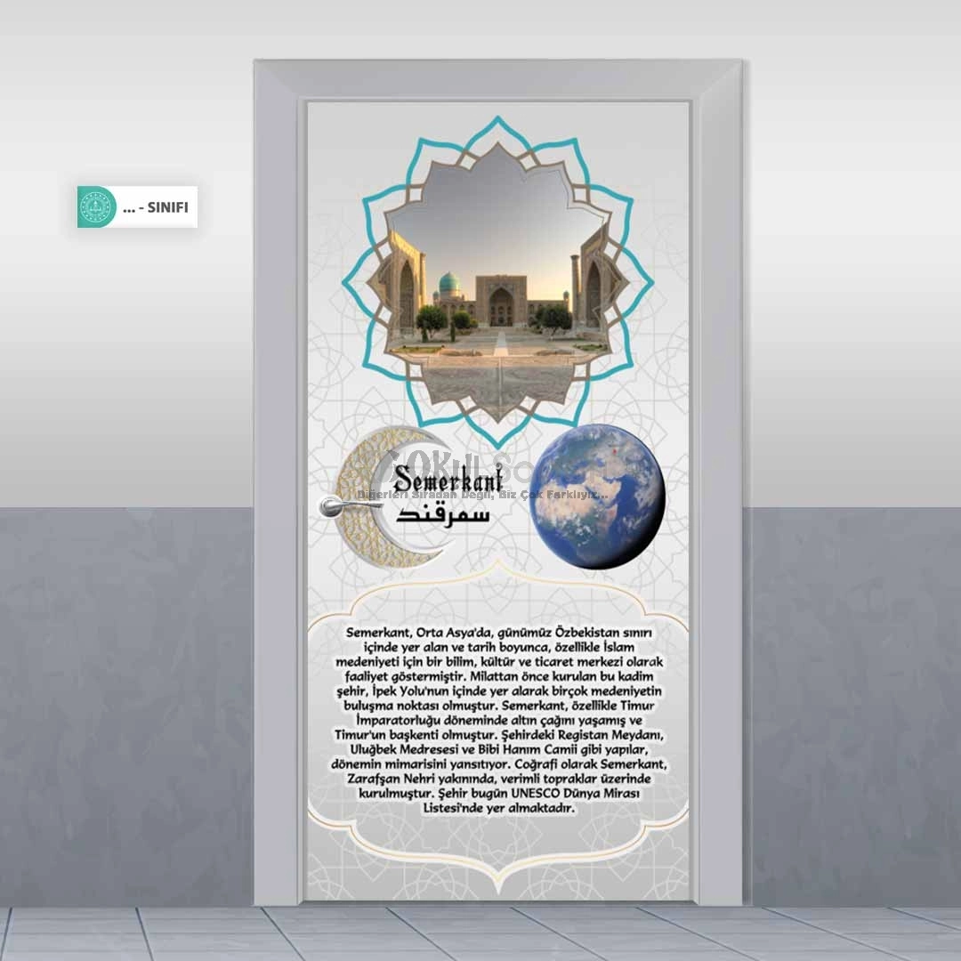 İslam Şehirleri Semerkant İmam Hatip Kapı Giydirme