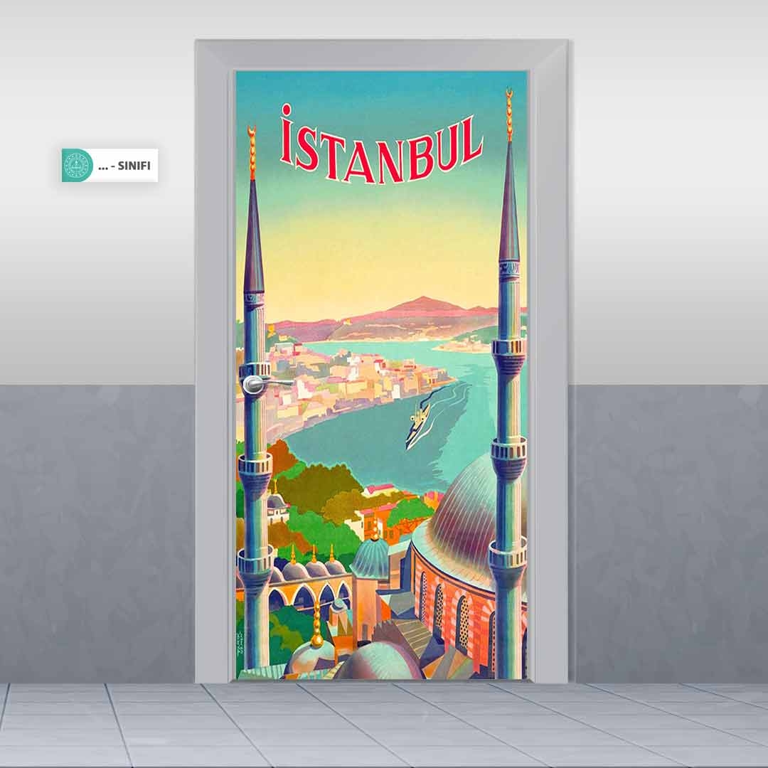İstanbul Manzarası Kapı Giydirme