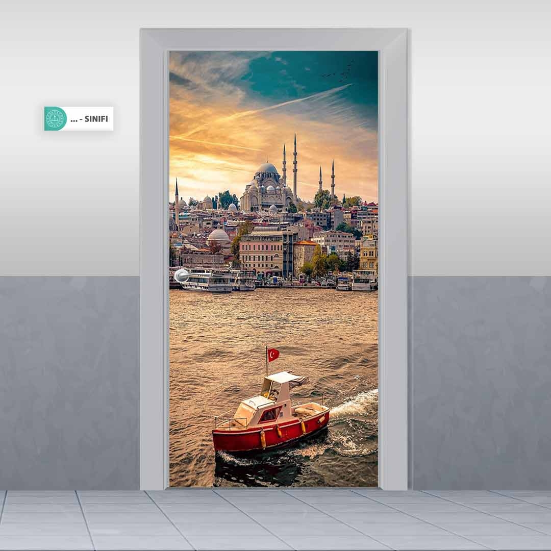 İstanbul Manzarası Kapı Giydirme