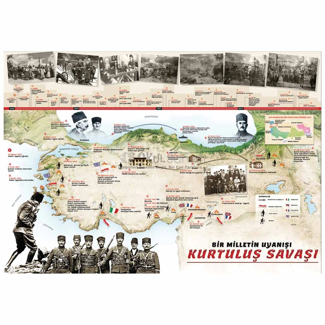 Kurtuluş Savaşı Okul Posteri