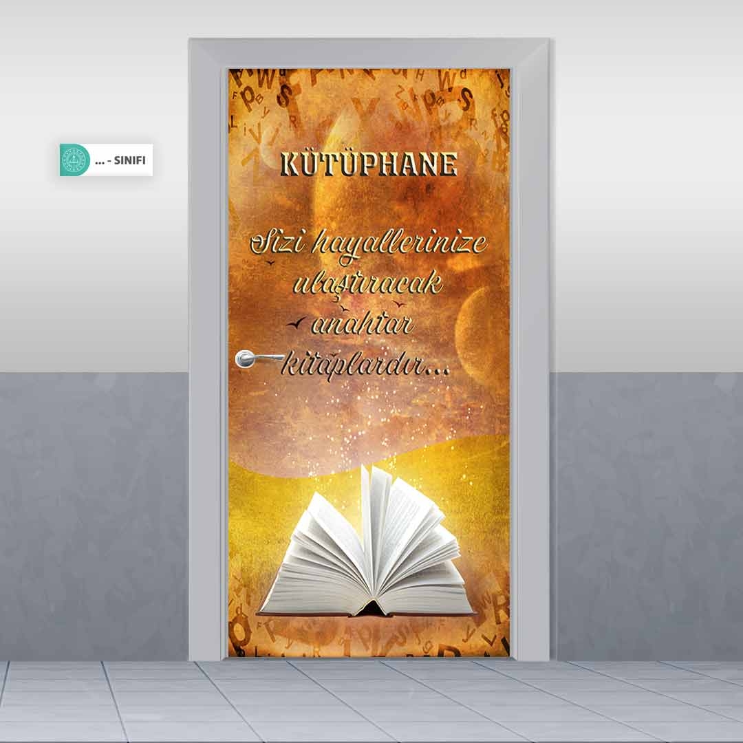 Kütüphane Kapı Giydirme 2