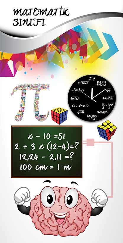 Matematik Sınıfı Kapı Giydirme