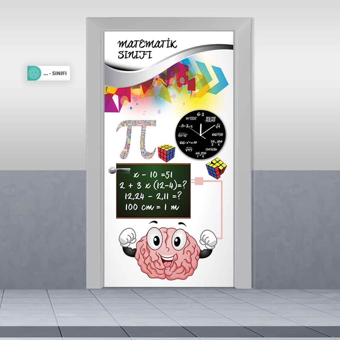 Matematik Sınıfı Kapı Giydirme