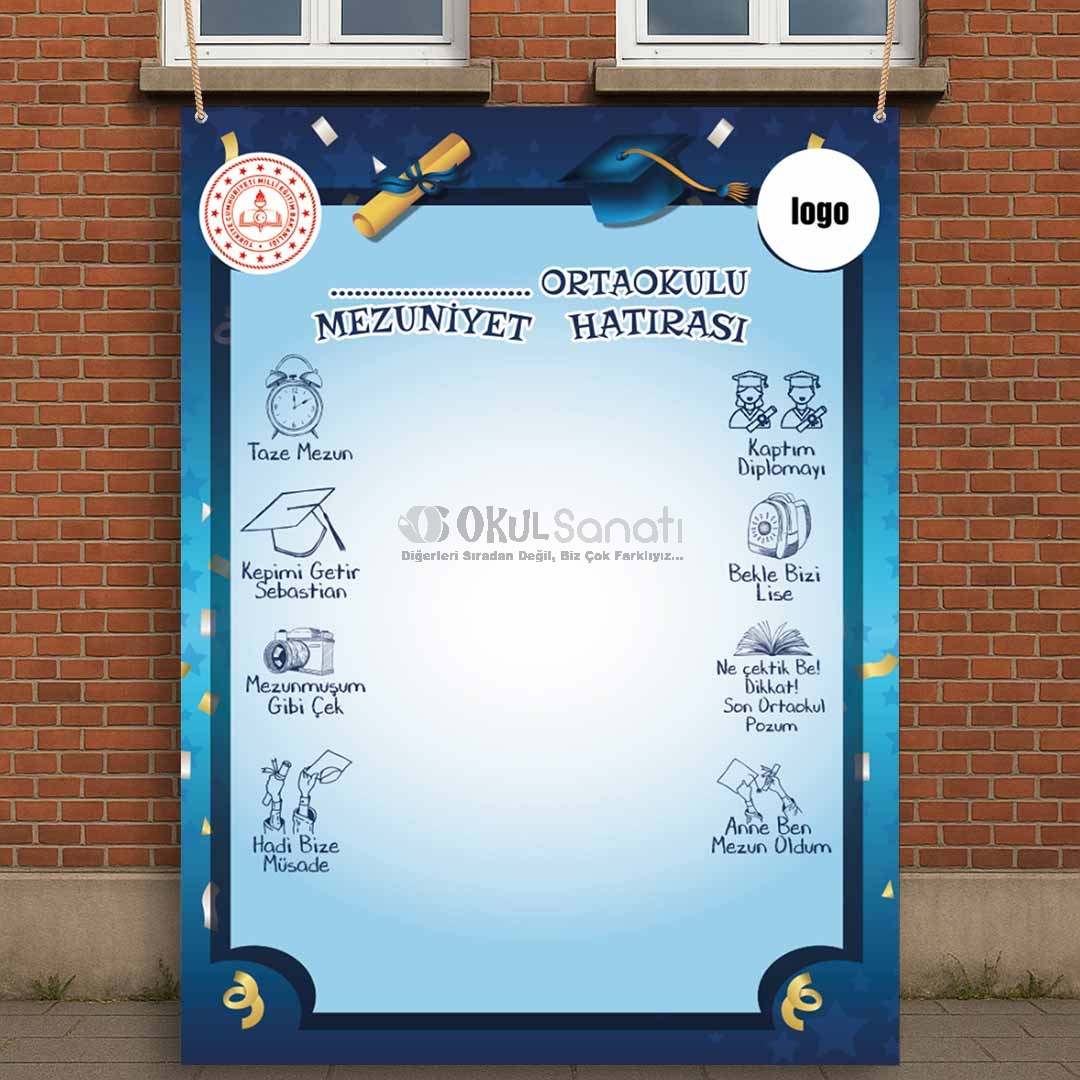 Mezuniyet Hatıra Fotoğraf Brandası 3