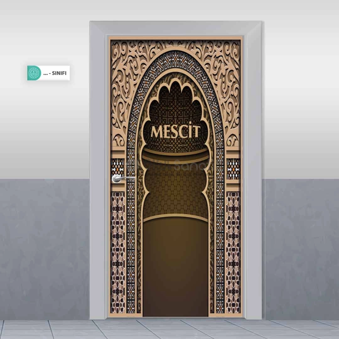 Mihrap Mescit Okul Kapı Giydirme