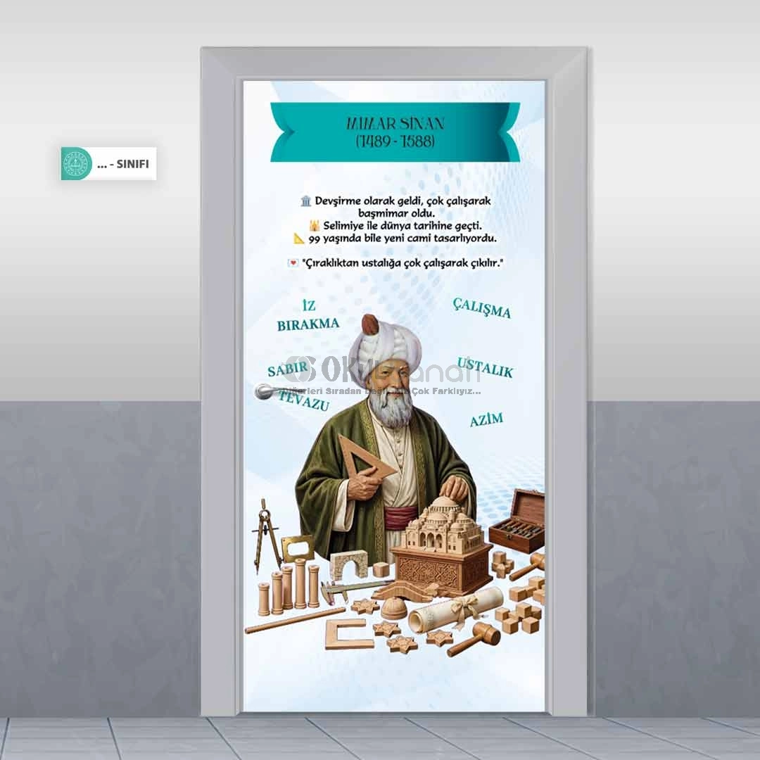 Mimar Sinan Türk Büyükleri Kapı Giydirme
