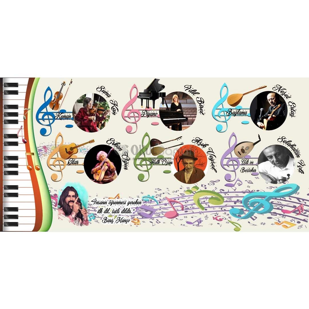 Müzisyenler Müzik Sınıfı Okul Posteri 1