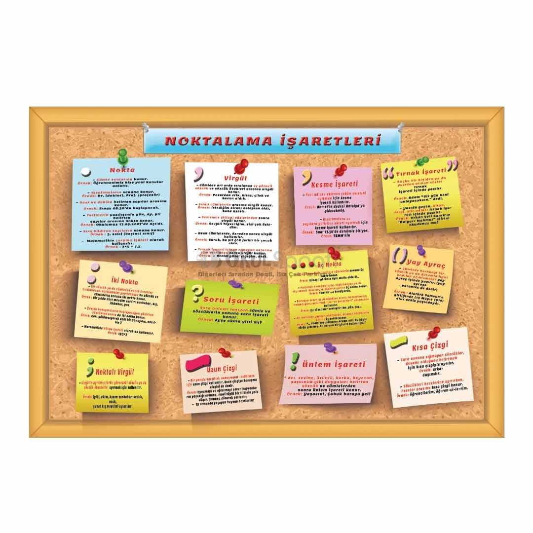 Noktalama İşaretleri Türkçe Okul Posteri
