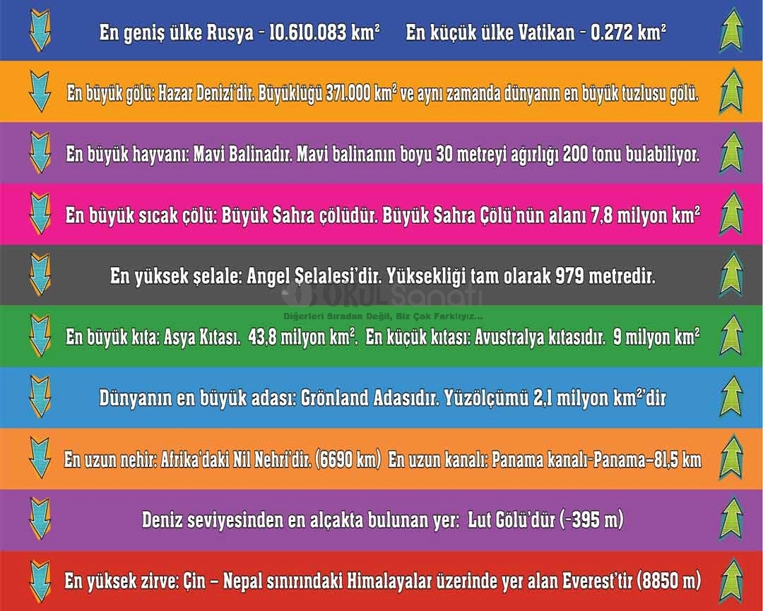 Dünyanın Enleri Okul Merdiven Giydirme