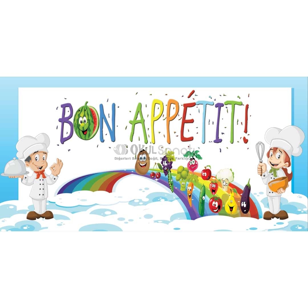 Okul Yemekhane Posteri Bon Appétit