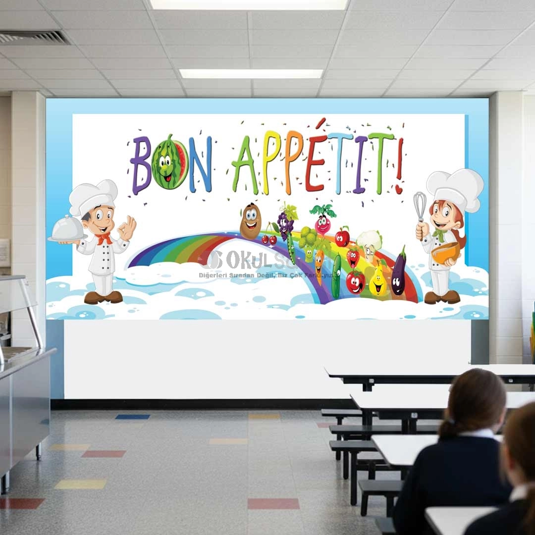 Okul Yemekhane Posteri Bon Appétit