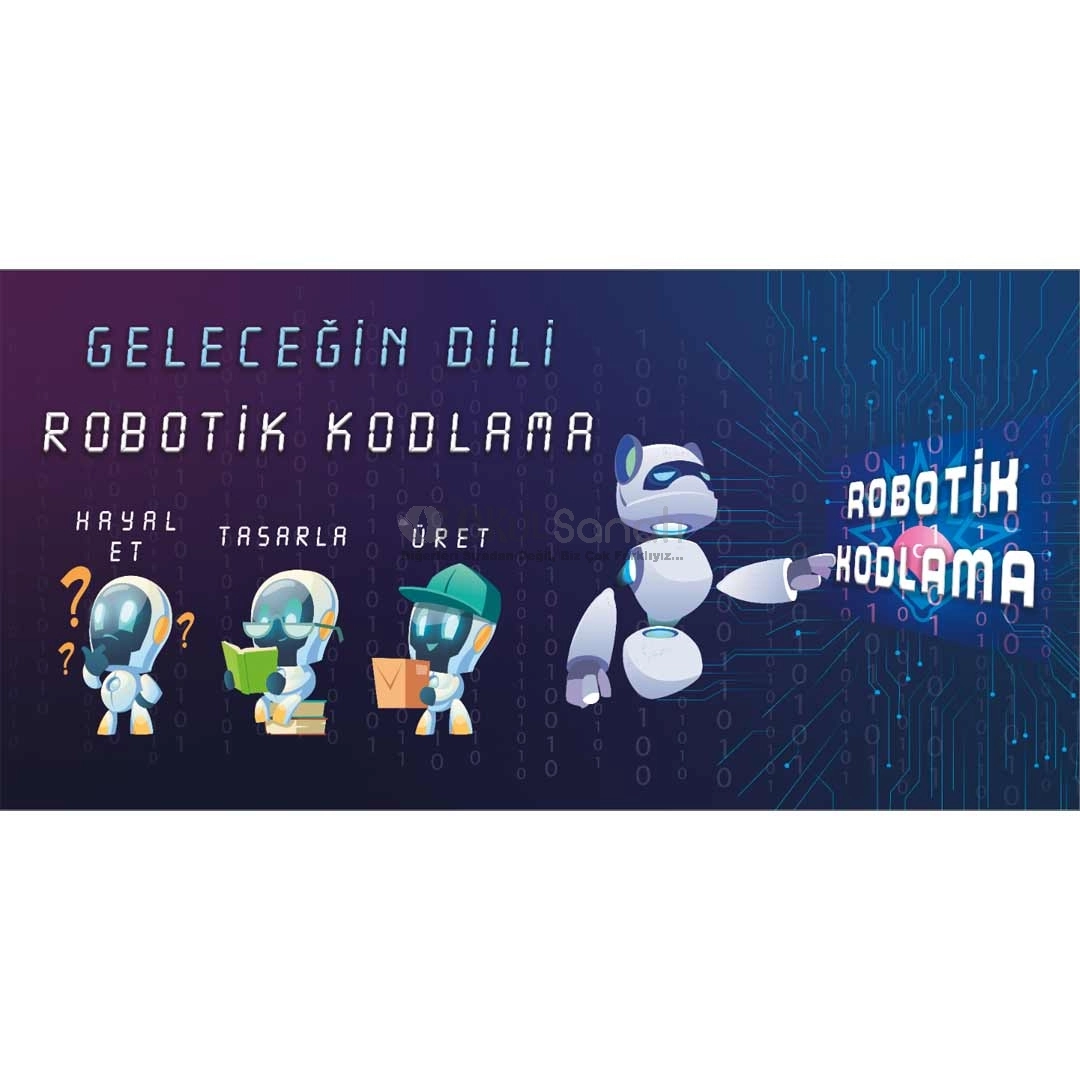 Robotik Kodlama Sınıfı Okul Posteri