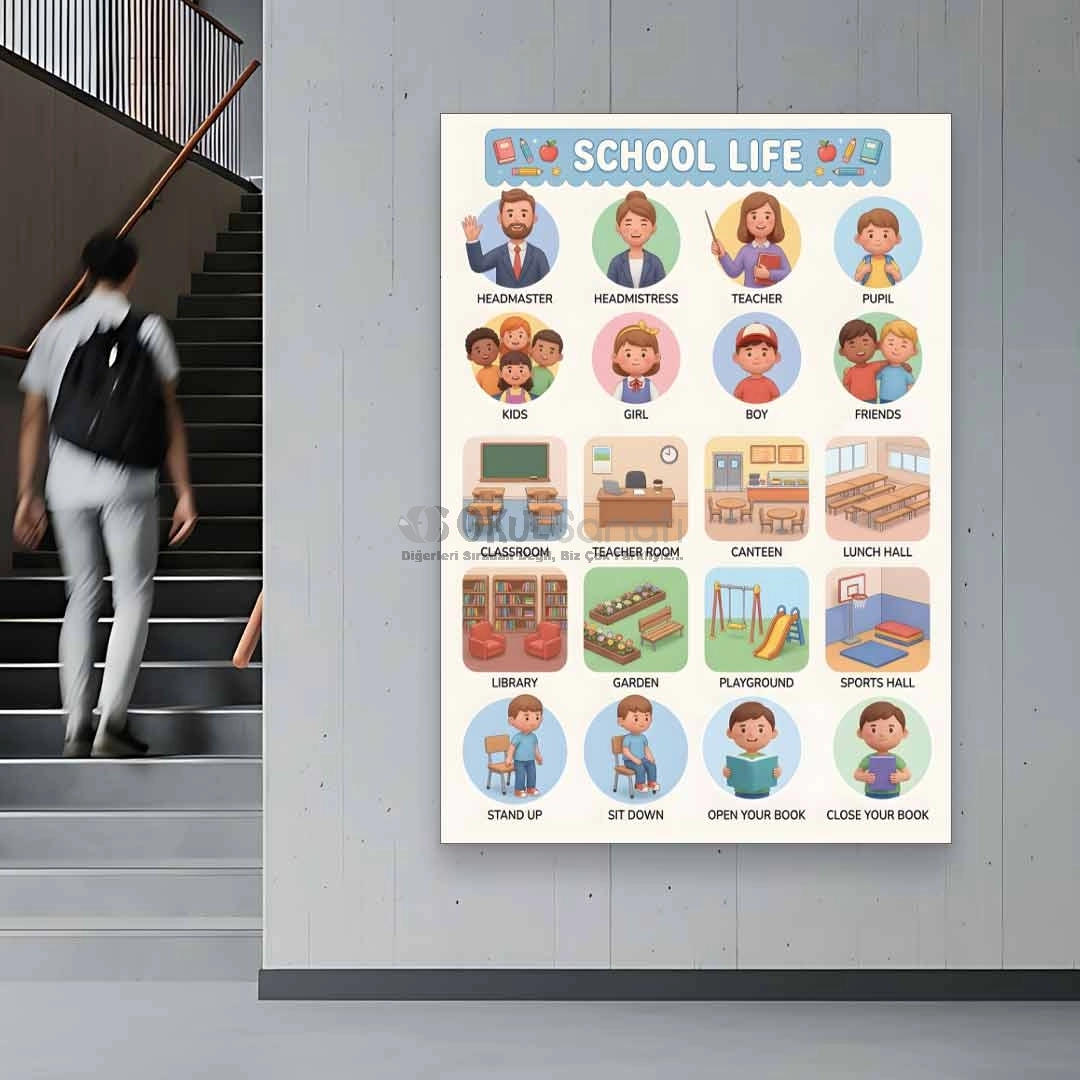 İngilizce School Life Posteri