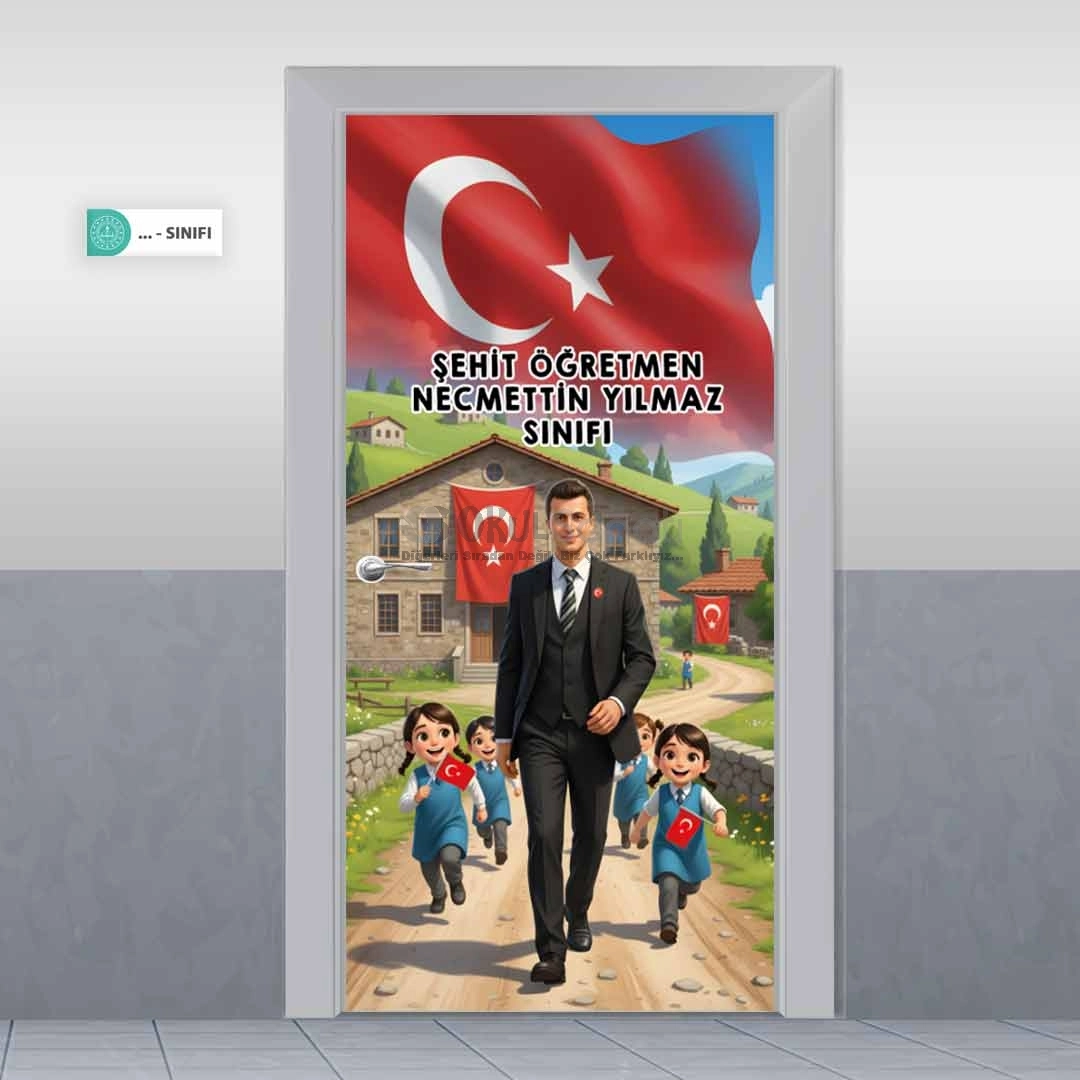 Şehit Öğretmen Necmettin Yılmaz Okul Kapı Giydirme