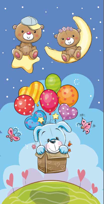 Sevimli Hayvanlar Kapı Giydirme