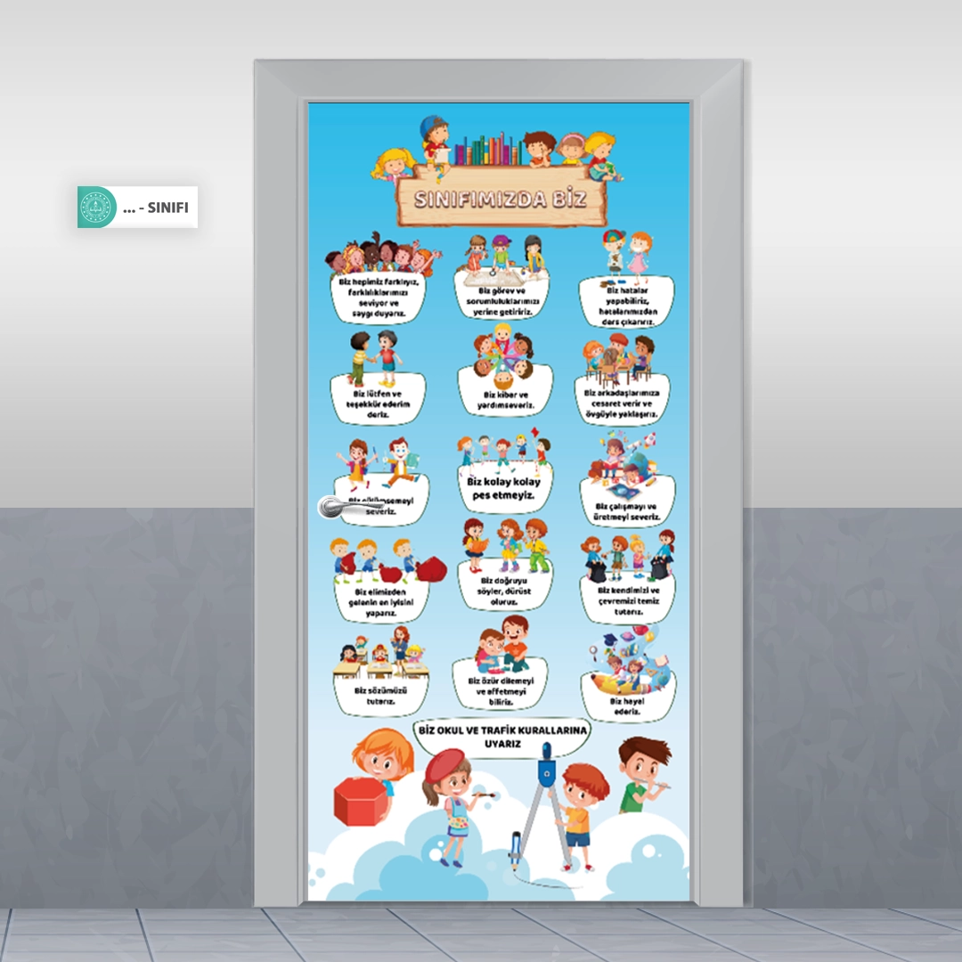 Sınıfımızda Biz Kapı Giydirme