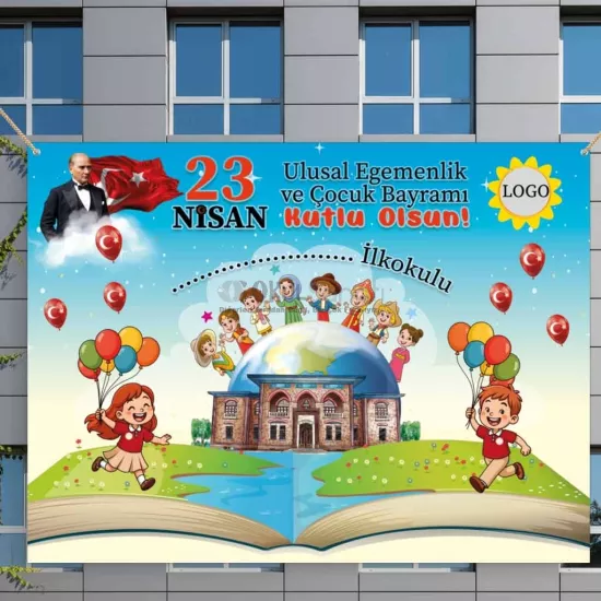 23 Nisan Branda Afiş Modelleri | Atatürk ve Dünya Çocukları