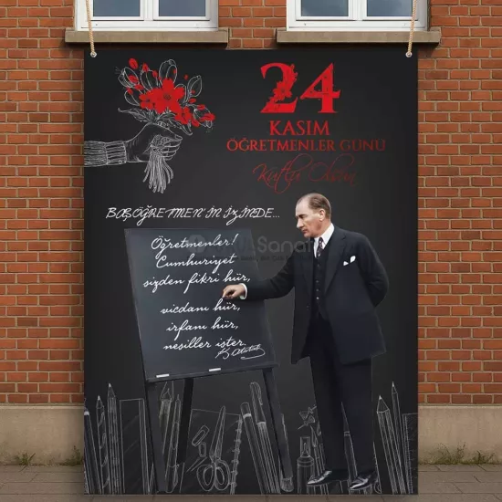 24 Kasım Öğretmenler Günü Panosu ve Afişi | Vinil