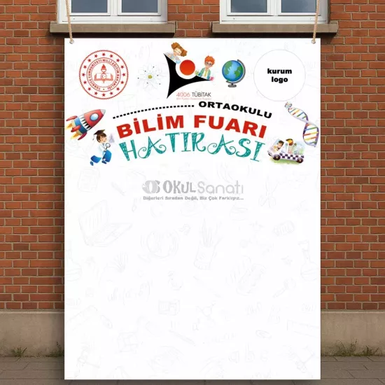 4006 TÜBİTAK Bilim Fuarı Hatırası Branda Afişi