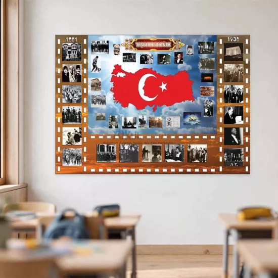 Atatürk Köşesi Okul Posteri | Yaşayan Atatürk