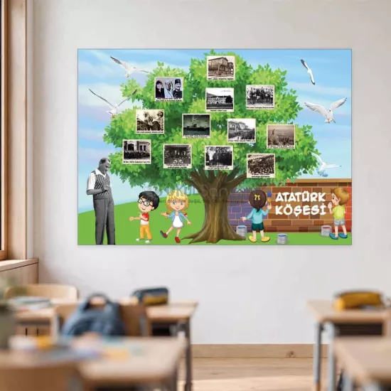 Atatürk Köşesi İlkokul Eğitim Posteri | Hayat Ağacı