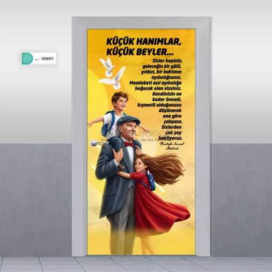 Atatürk ve Çocuk Kapı Giydirme | Küçük Hanımlar Küçük Beyler