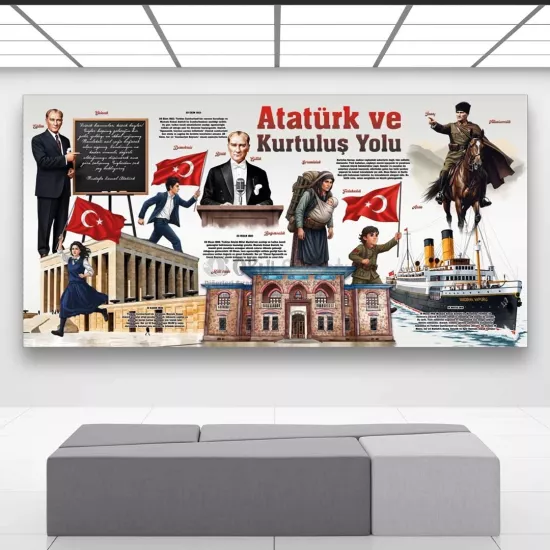 Atatürk Okul Posteri | Kurtuluş Yolu