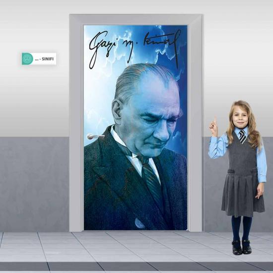 Atatürk Kapı Giydirme, Kapı Kaplama, Kapı Süsleme, İlkokul Kapı giydirme, Anaokulu Kapı Giydirme