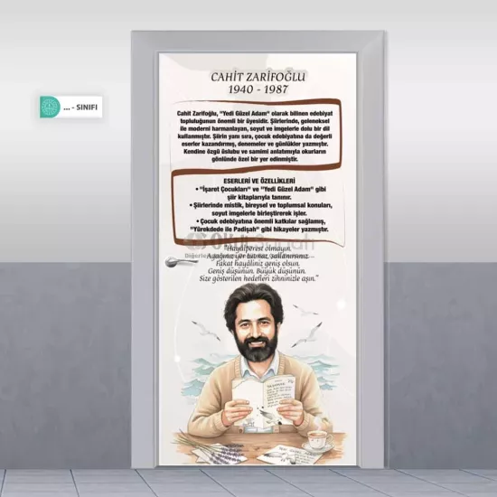 Türkçe & Edebiyat Okul Kapı Giydirme | Cahit Zarifoğlu