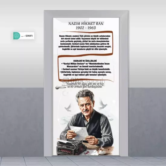 Türkçe & Edebiyat Okul Kapı Giydirme | Nazım Hikmet