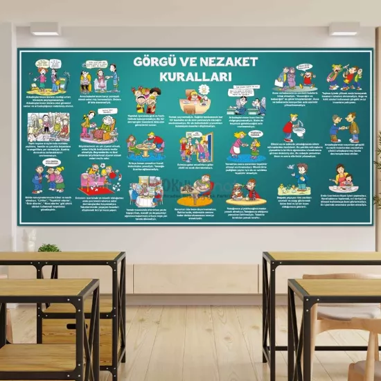 Değerler Eğitimi Okul Posteri | Görgü Kuralları