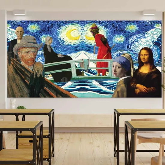 Görsel Sanatlar Sınıfı Okul Posteri | Ünlü Eserler