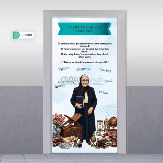 Türk Büyükleri Kapı Giydirme | Halide Edip Adıvar