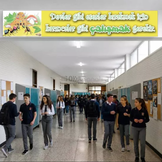 İlkokul Kiriş Yazısı | Çalışkanlık