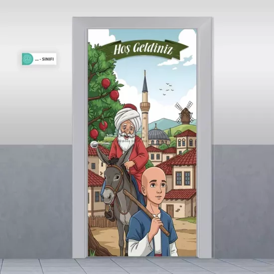 İlkokul & Anasınıfı Kapı Giydirme | Nasrettin Hoca-Keloğlan